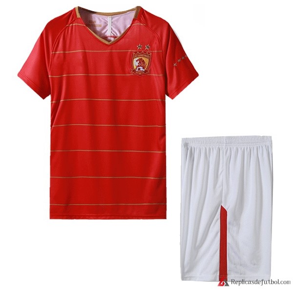 Camiseta Evergrande Primera equipación Niños 2018-2019 Rojo Blanco
